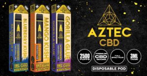 AZTEC CBD Disposable Pod Full Spectrum CBD 1800mg 2500 puffs